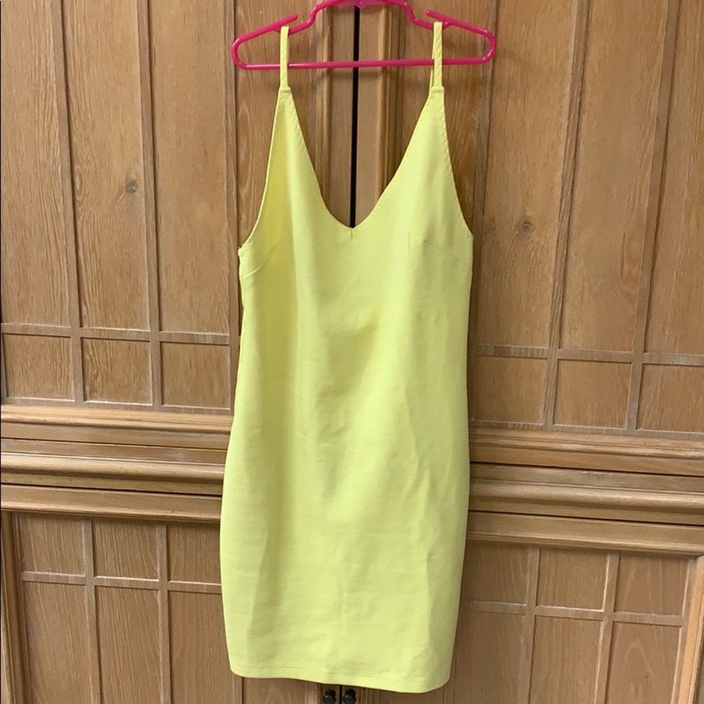 Sexy yellow low back dress H&M Sz S